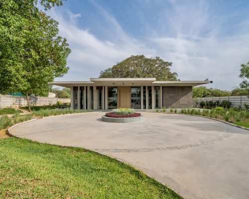 1 office structure front facade